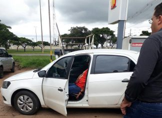 Homem baleado dirige por 50 metros para pedir ajuda no Gama