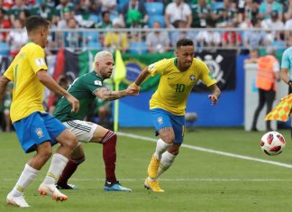 Brasil segura o ataque mexicano e vence por 2 a 0