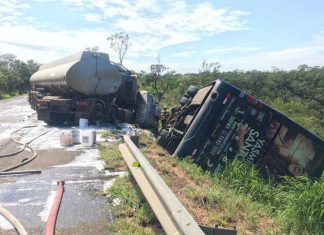 Acidente grave na BR-040 mata um e deixa cinco feridos
